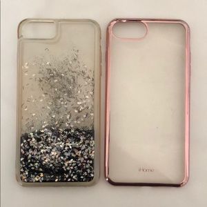 TWO IPHONE PLUS CASES SET